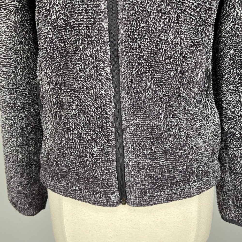 The North Face Womens Osito 2 Fleece Zip Jacket Black Mid Grey Stripe size Small - Picture 6 of 16